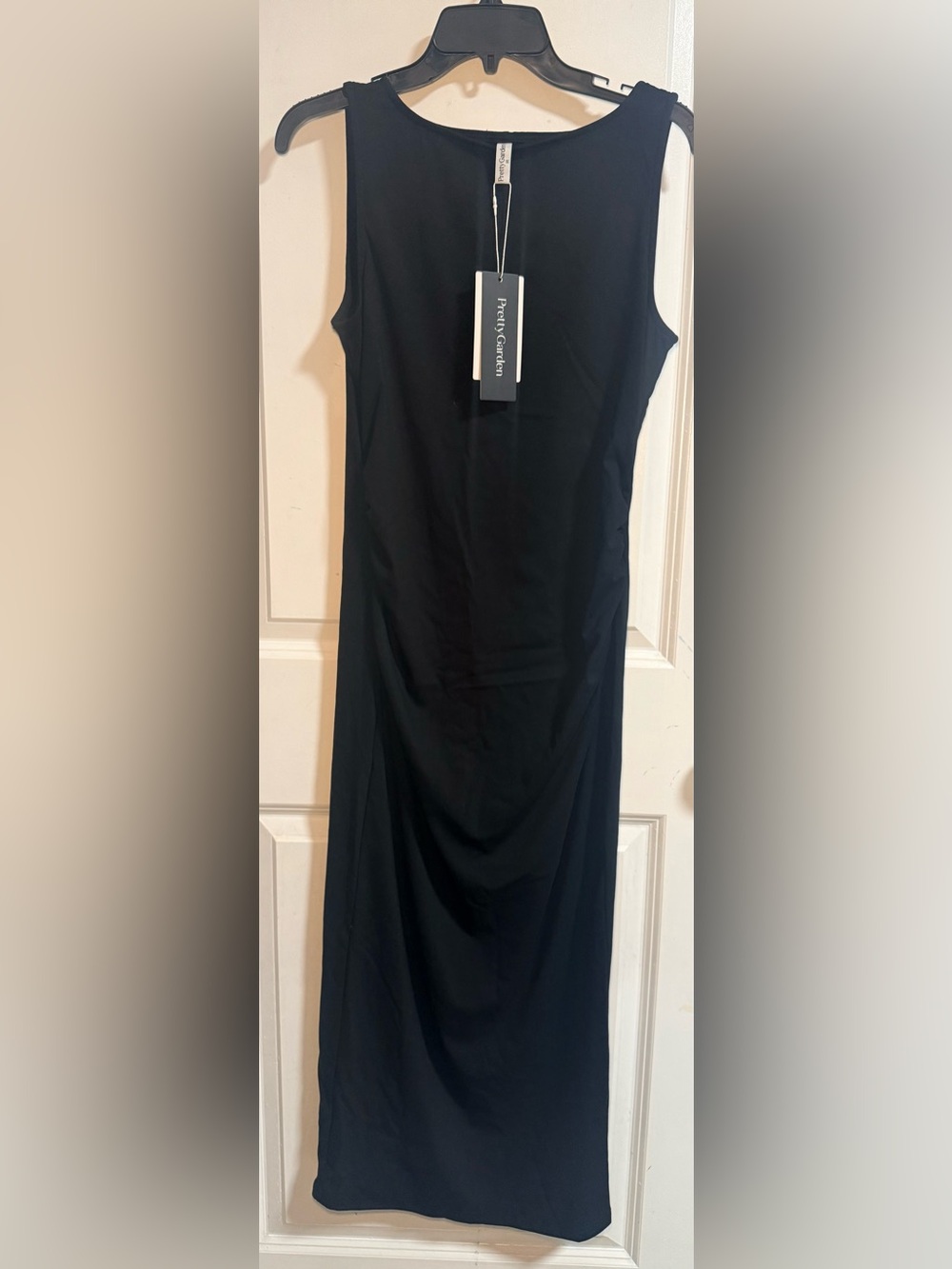 Theory Black Sleeveless Midi Dress